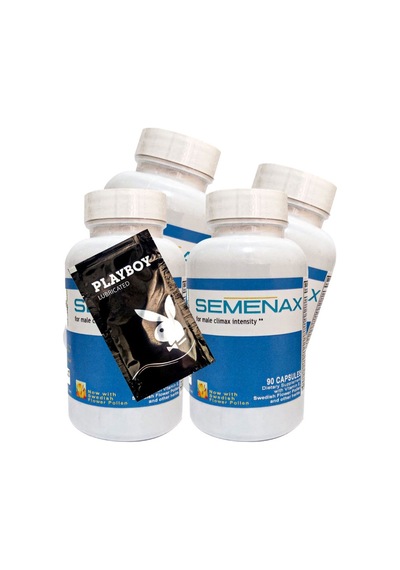 Playboy Jel + Semenax Erkeklere Özel Destekleyici 90'lı X 4 Adet