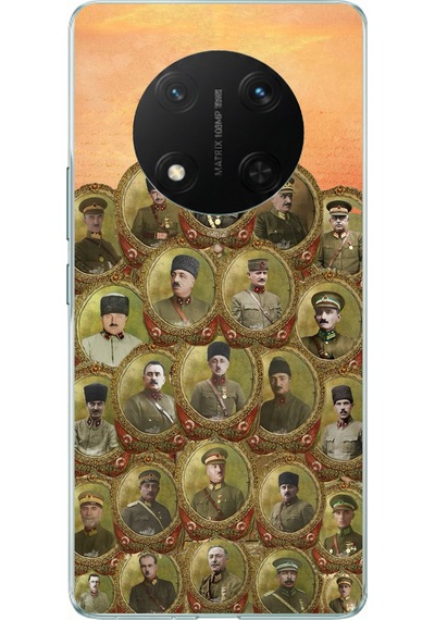 Honor X9c Uyumlu Atatürk Ve Kurtuluş Savaşı Komutanları Baskılı Silikon Kılıf Renkli
