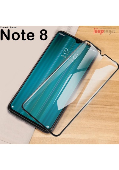 Xiaomi Redmi Note 8 Kenarı Kırılmaya Dayanıklı Cam Ekran Koruyucu