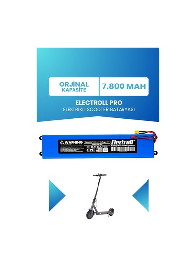 Electroll Pro Uyumlu Batarya Standart Kapasite 36v 7800mah Elektrikli Scooter Bataryası Çok Renkli