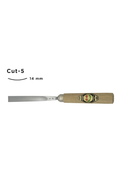 Kirschen Düz Oluklu Ağız Oyma Iskarpelası Cut5 - 14Mm