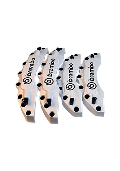 Brembo Fren Kaliper Kapağı Jant Braketi Üniversal 16 İnç Jant Ve Üzeri İle Uyumlu 4lü Set Beyaz