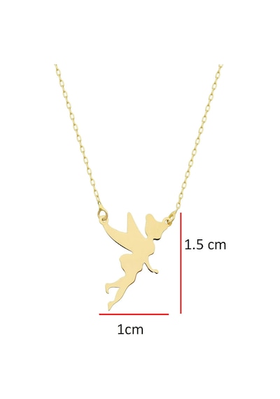 14k Altın Peri Kolye 4n37045 Sarı