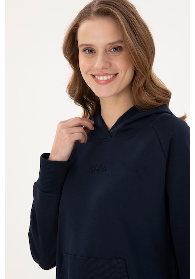 U.S. Polo Assn. Kadın Lacivert Kapüşonlu Sweatshirt 50296944-VR033