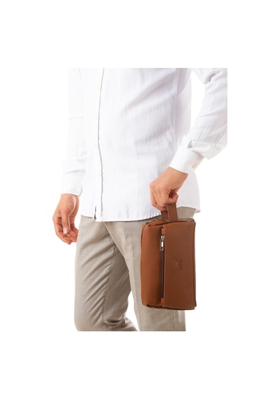 Newish Polo Erkek Vegan Deri Siyah Portföy Clutch Traş Kozmetik Bakım Ve Günlük El Çantası New381 Metalik