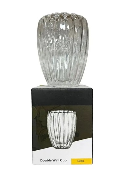 Jenerik Çizgili Kulpsuz Bardak 350 Ml