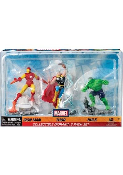 Marvel Iron Man Thor Hulk Figure Set