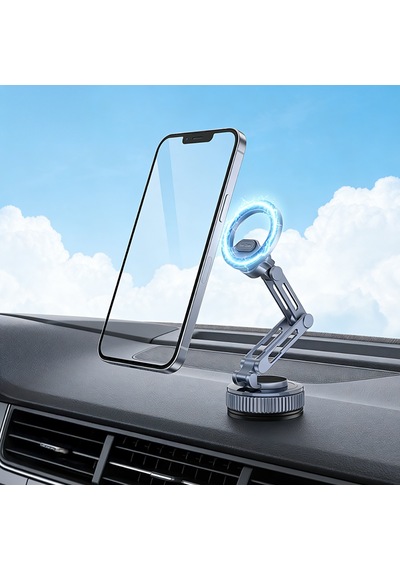 Go Des Gd-hd246 Vakumlu Tasarım 360 Derece Dönebilen Magnetik Araç İçi Telefon Tutucu Siyah