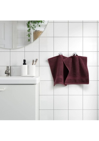 Ikea Fredrıksjön El Ve Yüz Havlusu 30 X 30 Cm Koyu Bordo