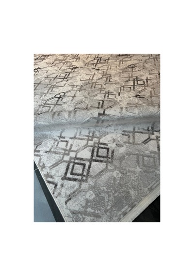 Merinos Vista Gri %100 Akrilik Gri Desenli Kesme Halı Yolluk Antre Koridor Salon Halısı 36892-98