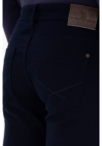 U.S. Polo Assn. Erkek Lacivert Slim Fit Kanvas / Chino Pantolon 50310340-VR033
