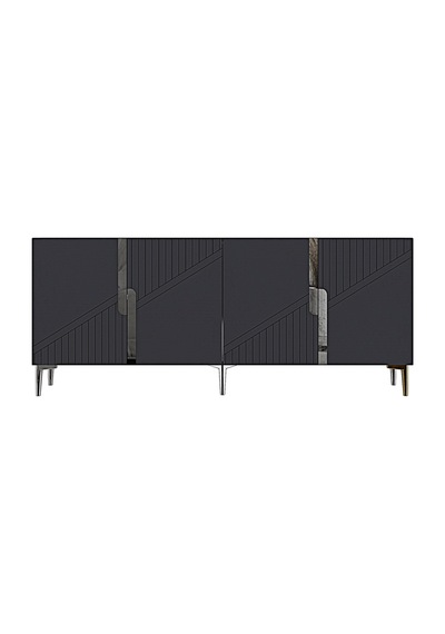 Ka1528as Evva Konsol Ve Tv Sehpası Antrasit-silver 150cm