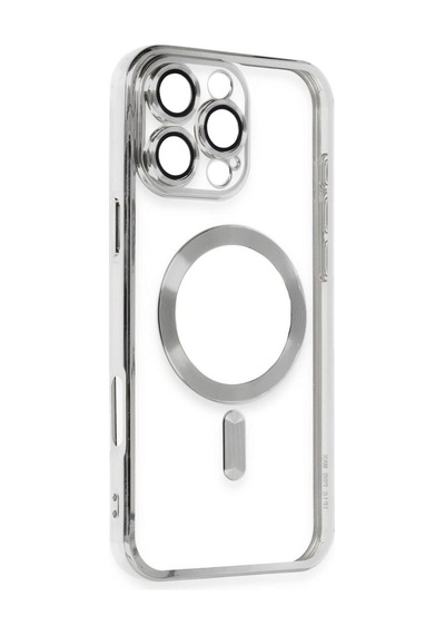 Apple İphone 16 Pro Max Kılıf Kross Magneticsafe Kapak - Gümüş Çok Renkli