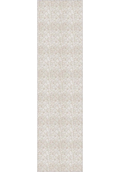 Viva Home Taş Desenli Kaymaz Taban Mutfak Hol Antre Kesme Özel Ölçülü Rulo Yolluk Ar1209, Vizon, 80 X 220 Çok Renkli