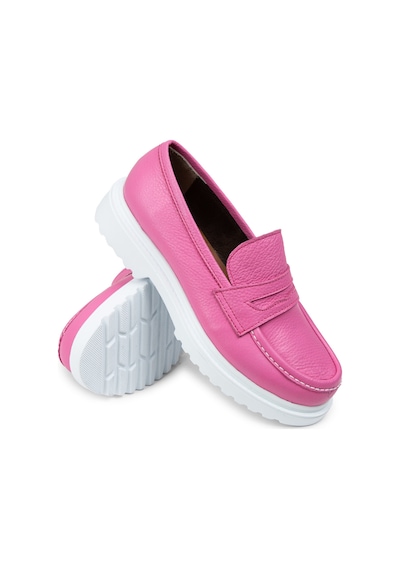 Deery Hakiki Deri Pembe Kadın Loafer - 01903zpmbp01 Pembe