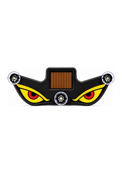 Mobilite Solar Devil Eyes Araç Işıkları Ön/arka Cam İçin Güneş Enerjili/usb Bağlantılı Led Işıkları Sarı-kırmızı