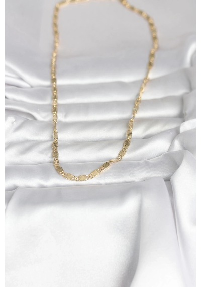 Ceylan Adam Cm 14k Gold Renk Lazer Model 45 Cm Kadın Kolye Çok Renkli