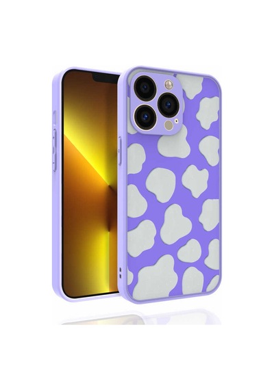 Zore İphone 13 Pro Uyumlu Desenli Kamera Korumalı Parlak Ogaa Nora Kılıf-no6