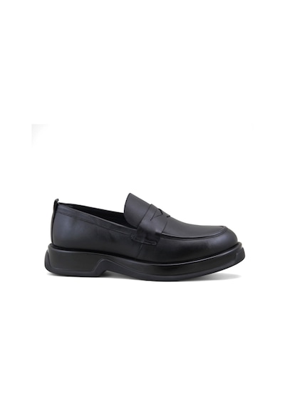 Fosco 3225 Hakiki Deri Loafer Erkek Ayakkabı Siyah