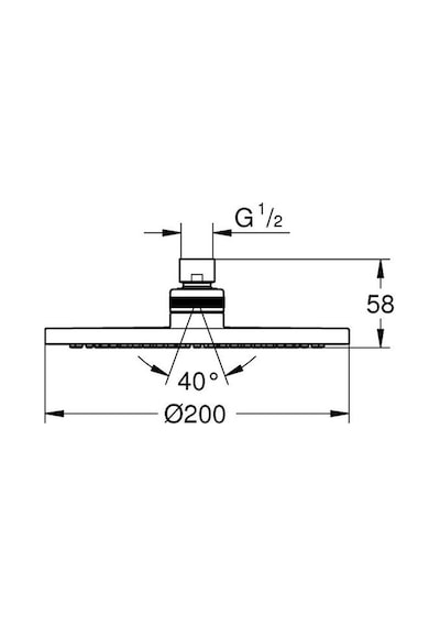 Grohe Tepe  Duşu New Tempesta Krom 20 CM 27541001