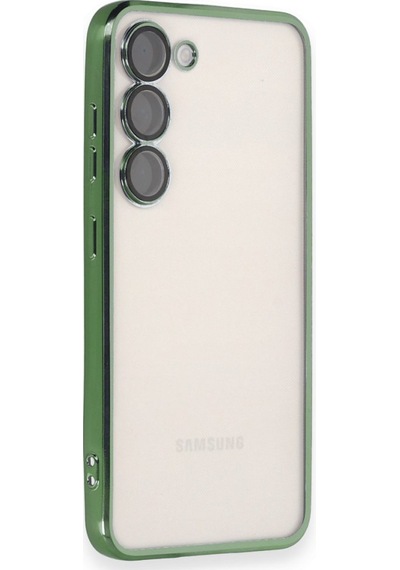 Samsung Galaxy Uyumlu S24 Plus Kılıf Kamera Lens Korumalı Parlak Silikon Kapak Ryc/razer Lens - Yeşil Yeşil