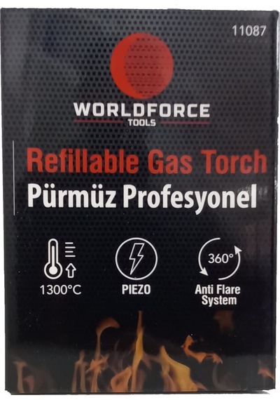 Worldforce Profesyonel Pürmüz Kamp Çakmağı Yüksek Isı Üretir N11.3466 Gri