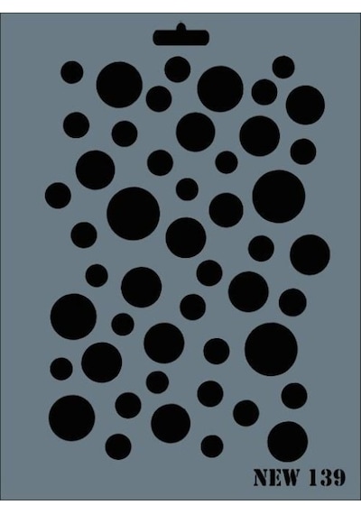 Rich New Seri N-139 Stencil 35x25 Cm - Elwm-287583 Renkli