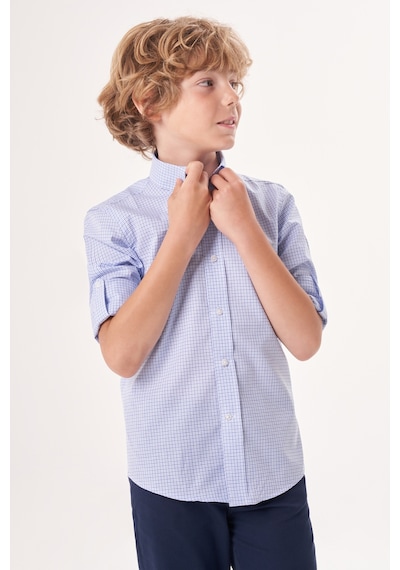 Bisse Regular Fit Yaka Düğmeli Lacivert Çocuk Erkek Gömlek Gm23y231164 D39 Lacivert