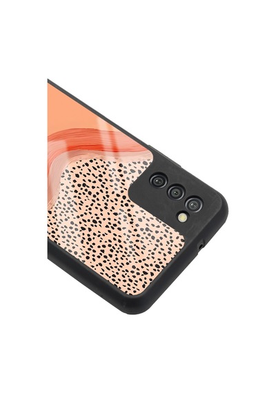 Samsung Uyumlu A-03s Nude Benekli Tasarımlı Glossy Telefon Kılıfı Çok Renkli