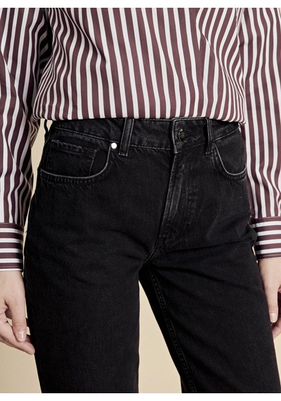 Brooks Brothers Siyah Kadın Denim Pantolon Bbfw26fdp004