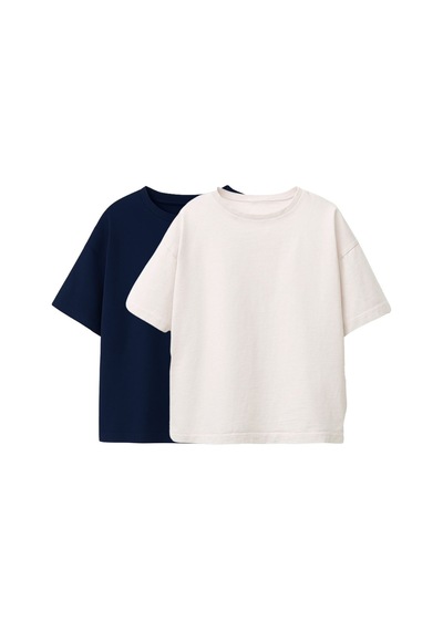 Zuzunga Basic 2'li Unisex Bisiklet Yaka T-shirt Lacivert - Beyaz Beyaz - Lacivert Zuzunga Basic 2'li Unisex Bisiklet Yaka T-shirt Lacivert - Beyaz Beyaz - Lacivert