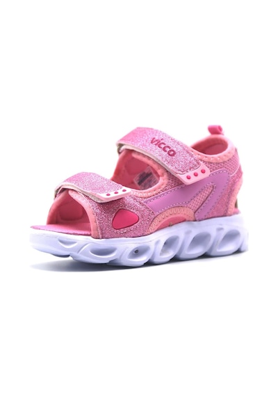 Vicco 332-P21Y-189 Roy Kız Çocuk Günlük Işıklı Sandalet Pembe