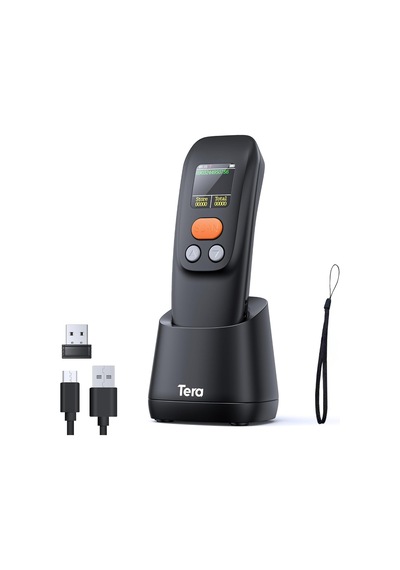 1600 Kablosuz 1d 2d Qr Barkod Okuyucu Ergonomik El Tipi 3in1 Bluetooth, 2.4g Kablosuz, Usb Süper Kod Çözme Cmos