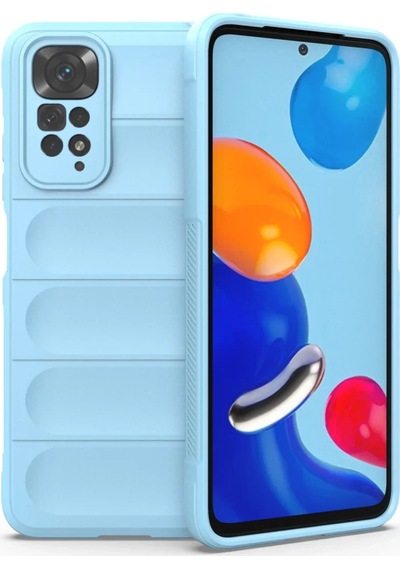 Newface Xiaomi Redmi Note 11 Kılıf Optimum Silikon - Sky Blue Mavi Diğer