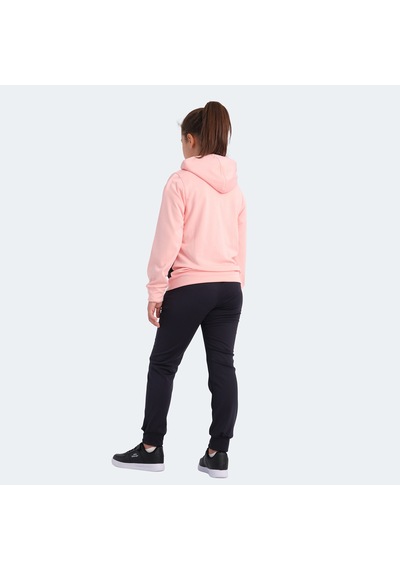 Slazenger NOON Çocuk Fermuarlı Kapüşonlu Cepli Lacivert / Pembe Eşofman Takımı
