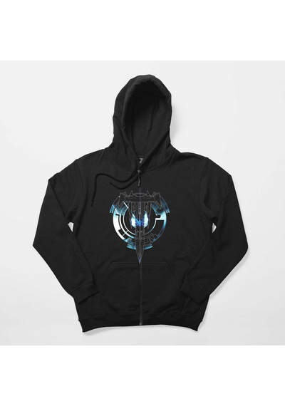 Trivium Soroso Siyah Fermuarlı Kapşonlu Sweatshirt