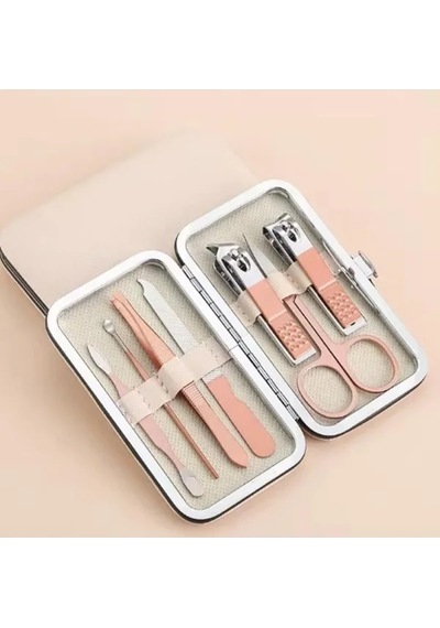 7 Parça Profesyonel Manikür Pedikür Seti - Rose Gold