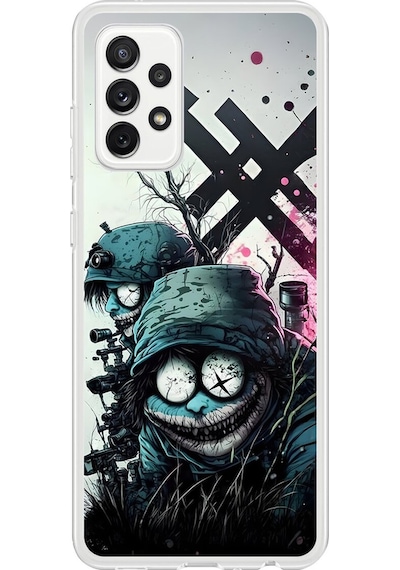 Samsung Galaxy A72 Uyumlu Şeffaf Kılıf Aesthetic 6 Tasarımlı