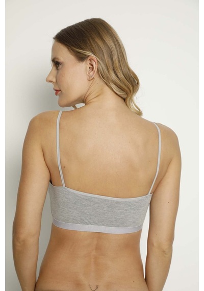 Comfort Secret Kadın Renkli Ip Askı Pedli Yarım Atlet Büstiyer 4'lü Set Çok Renkli