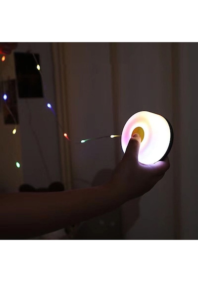 Rgb Şarjlı 8.1x80 Led Kamp Lambası Işıldak Fener Dekor Yıl Başı Süsü Perde Peri Şerit Makaralı Rgb