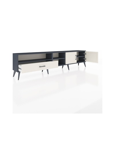 Arges Tv Ünitesi 3 Raflı Tek Çekmeceli 2 Kapaklı 220x30x51 Antrasit-aytaşı Aytası/aytası - Antrasıt Arges Tv Ünitesi 3 Raflı Tek Çekmeceli 2 Kapaklı 220x30x51 Antrasit-aytaşı Aytası/aytası - Antrasıt