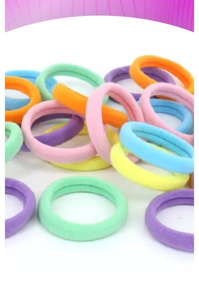 30 Adet Neon Renkler Lastik Toka Havlu Toka Esnemez Sert Lastik Kaliteli Renkli Karışık