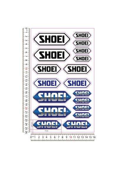 Shoeı Kask Sticker Set
