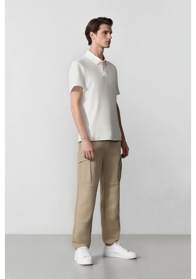 DeFacto Wide Leg Bol Rahat Kesim Kargo Cepli Geniş Paça Gabardin Pantolon E5810AX25SPBG540