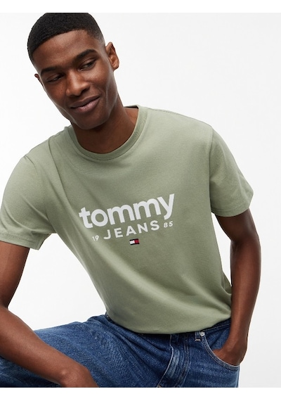 Tommy Hilfiger Tjm Slım Graphıc Tee Ext Erkek Yeşil T-shirt - Dm0dm23376