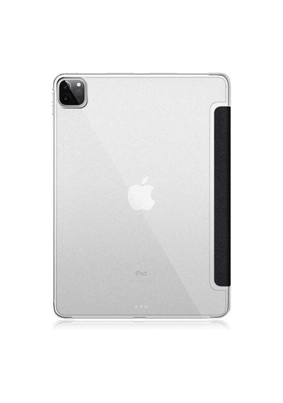 İpad Pro 12.9 2021 5.nesil A2378-a2461-a2379-a2462 Uyumlu Smart Cover Standlı 1-1 Tablet Kılıfı - Turuncu - T19752