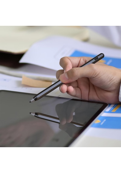 Bix Sp02w Universal Android Ve Apple Uyumlu iPad  Tablet Dokunmatik Bluetooth Stylus Yazı Ve Çizim Kalemi Siyah
