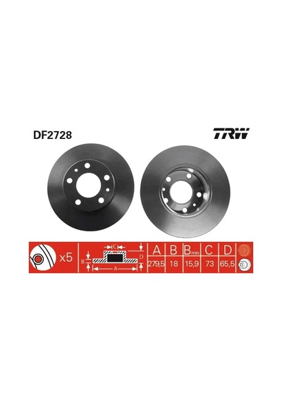 Fren Disk - Fiat Ducato - Trw-df2728