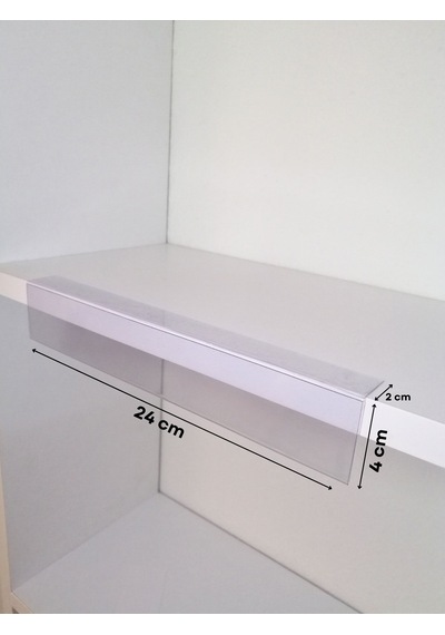 10 Adet Yapışkanlı Etiketlik Profil 24 x 4 CM Raf Etiketlik İsimlik