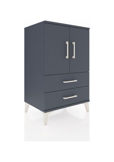 Hyperion Komodin 2 Raflı 2 Çekmeceli 2 Kapaklı 60x44x96 Antra... Antrasit